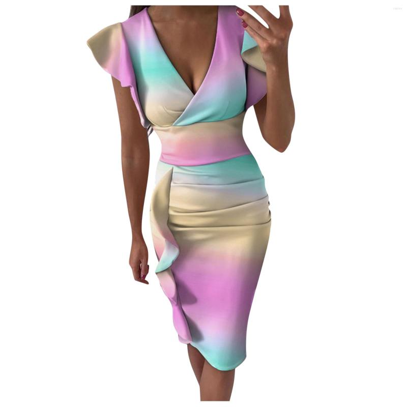 Party Dresses Fashion Design Women Sheath Maxi Multicolor Print V-Neck Pleated Slit Dress Short Sleeve Knee-Length Daily Accessories, Black
Party Dresses Fashion Design Women Sheath Maxi Multicolor Print V-Neck Pleated Slit Dress Short Sleeve Knee-Length Daily Accessories, Black
