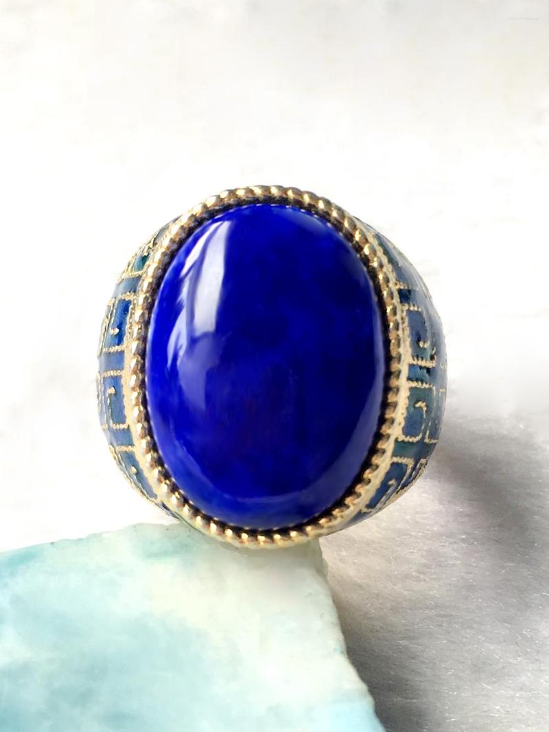 Cluster Rings Natural Lapis Silver Ring Oval 13mm 18mm Special Craftsmanship Classical Style For Both Men And Women Jewelry
Cluster Rings Natural Lapis Silver Ring Oval 13mm 18mm Special Craftsmanship Classical Style For Both Men And Women Jewelry