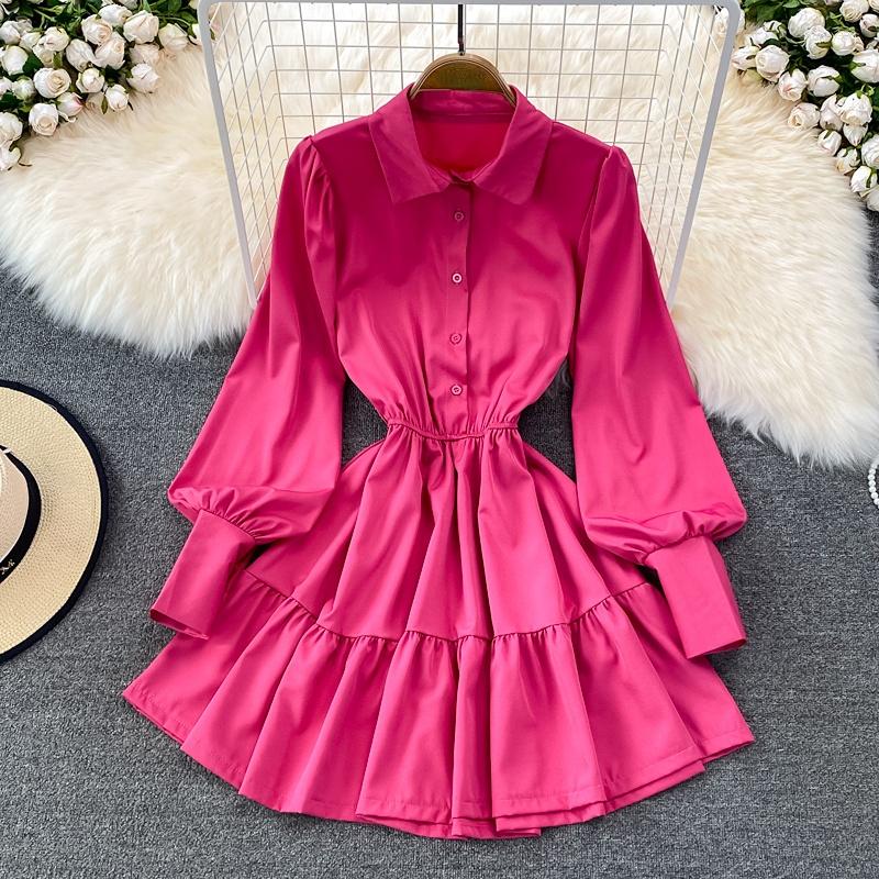 Casual Dresses Spring For Women Korean Fashion Long Puff Sleeve Shirt Dress Elegant White High Waist Midi Vestidos Zm358
Casual Dresses Spring For Women Korean Fashion Long Puff Sleeve Shirt Dress Elegant White High Waist Midi Vestidos Zm358