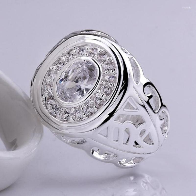 Wedding Rings Products Exquisite Men And Women Shiny Crystal Ring Personality Silver Color Fashion Gorgeous Jewelry
Wedding Rings Products Exquisite Men And Women Shiny Crystal Ring Personality Silver Color Fashion Gorgeous Jewelry
