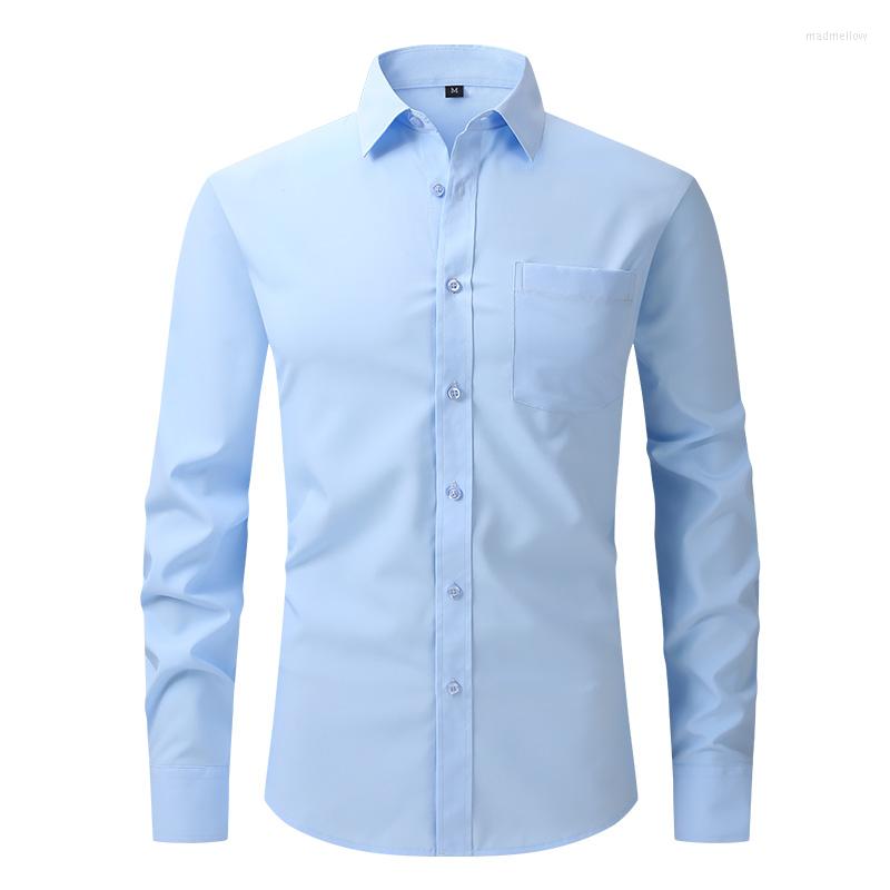 Men's Dress Shirts Long Sleeve Shirt Men Regular Fit With Front Pocket Soft Easycare Formal Top Non-Iron Solid Stretch For Spandex, W7-1
Men's Dress Shirts Long Sleeve Shirt Men Regular Fit With Front Pocket Soft Easycare Formal Top Non-Iron Solid Stretch For Spandex, W7-1