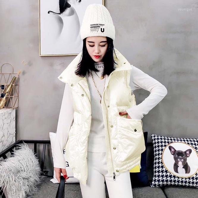 Women's Vests 2023 Autumn Winter Down Cotton Women's Vest Korean Version Girls' Outer Coat Students' Fashion Leisure White, Black 
Women's Vests 2023 Autumn Winter Down Cotton Women's Vest Korean Version Girls' Outer Coat Students' Fashion Leisure White, Black