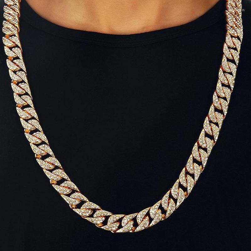 Chains Fashion Hip Hop Bling Iced Out 30" Rhinestones Gold&Color 15mm Cuban Link Chain Necklace Men's Jewelry Long Necklaces
Chains Fashion Hip Hop Bling Iced Out 30" Rhinestones Gold&Color 15mm Cuban Link Chain Necklace Men's Jewelry Long Necklaces