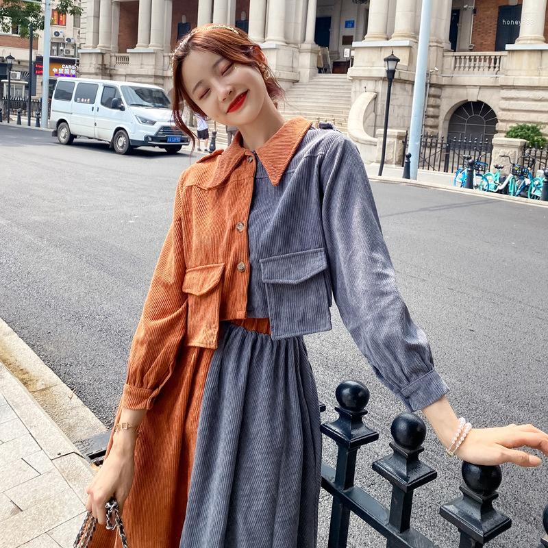 Work Dresses Autumn Two Piece Set Women Long Sleeve Loose Coat Pocket Jackets Skirt Matching Sets Outfits Dress Color OL Suit, Orange
Work Dresses Autumn Two Piece Set Women Long Sleeve Loose Coat Pocket Jackets Skirt Matching Sets Outfits Dress Color OL Suit, Orange