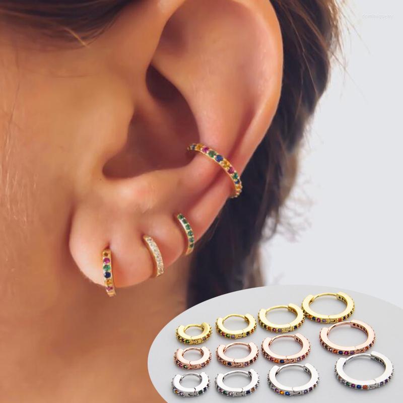 Hoop Earrings Cute Rainbow Small Crystal Multicolor Zircon Stone Tiny Huggies Minimal Round Circle Earring Piercing 6/8/10/12mm
Hoop Earrings Cute Rainbow Small Crystal Multicolor Zircon Stone Tiny Huggies Minimal Round Circle Earring Piercing 6/8/10/12mm
