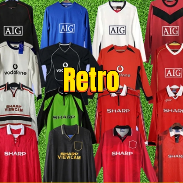 Retro UTD MAN Rooney Soccer Jerseys Beckham Ronaldo GIGGS SCHOLES 2000 01 2002 04 2004 06 2006 07 2008 2009 2010 1998 99 1996 1994 home away third Long sleeves
Retro UTD MAN Rooney Soccer Jerseys Beckham Ronaldo GIGGS SCHOLES 2000 01 2002 04 2004 06 2006 07 2008 2009 2010 1998 99 1996 1994 home away third Long sleeves