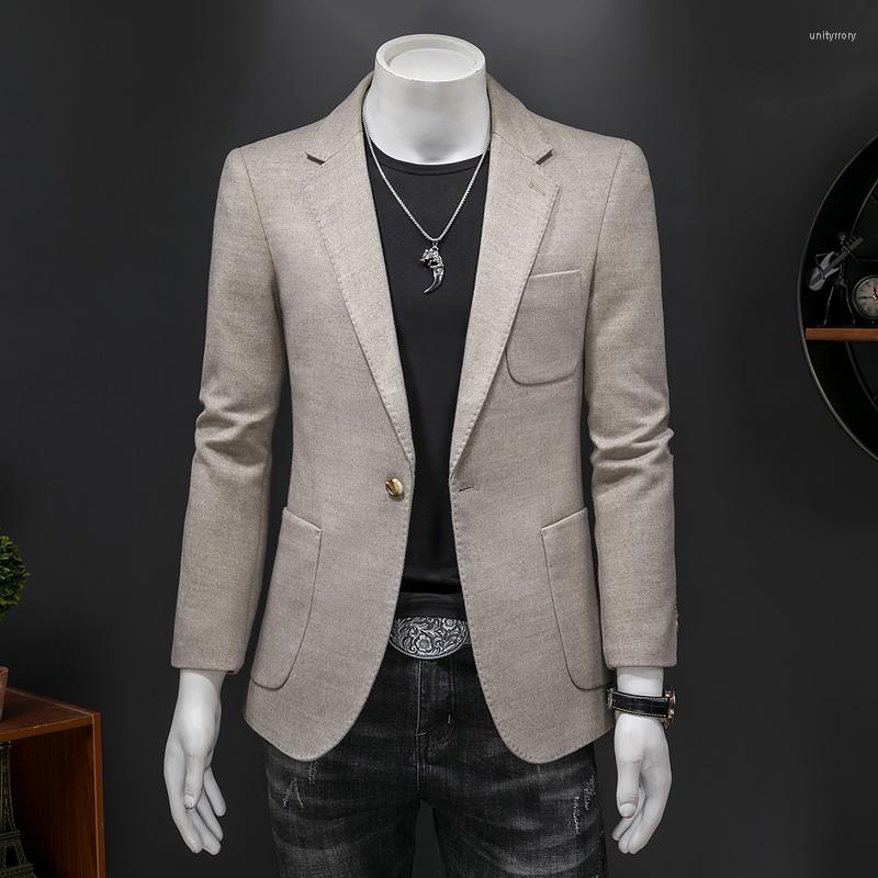 Men's Suits Gorgeous Autumn And Winter Men's Jacket Buttons High Custom Suit Thickened Western, Rice gray
Men's Suits Gorgeous Autumn And Winter Men's Jacket Buttons High Custom Suit Thickened Western, Rice gray