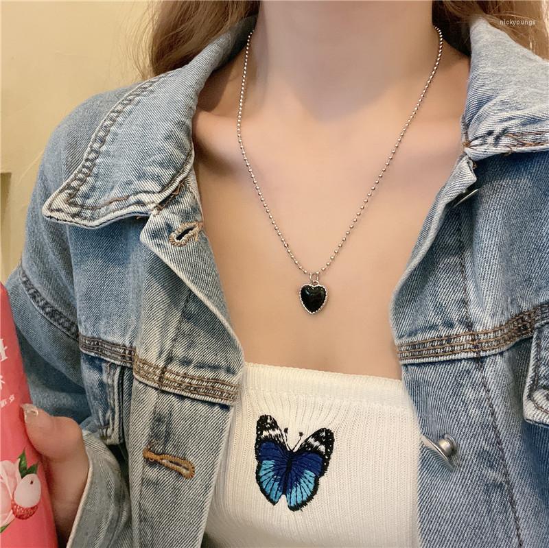 Chains 2023 YACHU Vintage Temperament Black Heart Pendant Necklace For Woman Bead Chain Choker Party Jewelry Gift
Chains 2023 YACHU Vintage Temperament Black Heart Pendant Necklace For Woman Bead Chain Choker Party Jewelry Gift