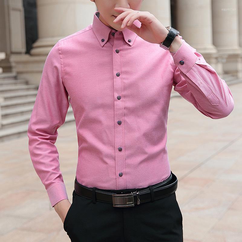 Men's Casual Shirts 2023 Spring Autumn Men's Brand White Pink Korean Business Shirt Male 7-Color High-quality Clothes Slim Tops
Men's Casual Shirts 2023 Spring Autumn Men's Brand White Pink Korean Business Shirt Male 7-Color High-quality Clothes Slim Tops