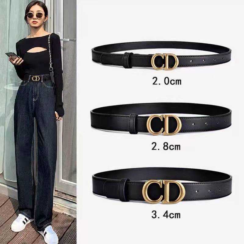 Belts Straight new women's belt CD letter buckle simple fashion versatile jeans, Black
Belts Straight new women's belt CD letter buckle simple fashion versatile jeans, Black