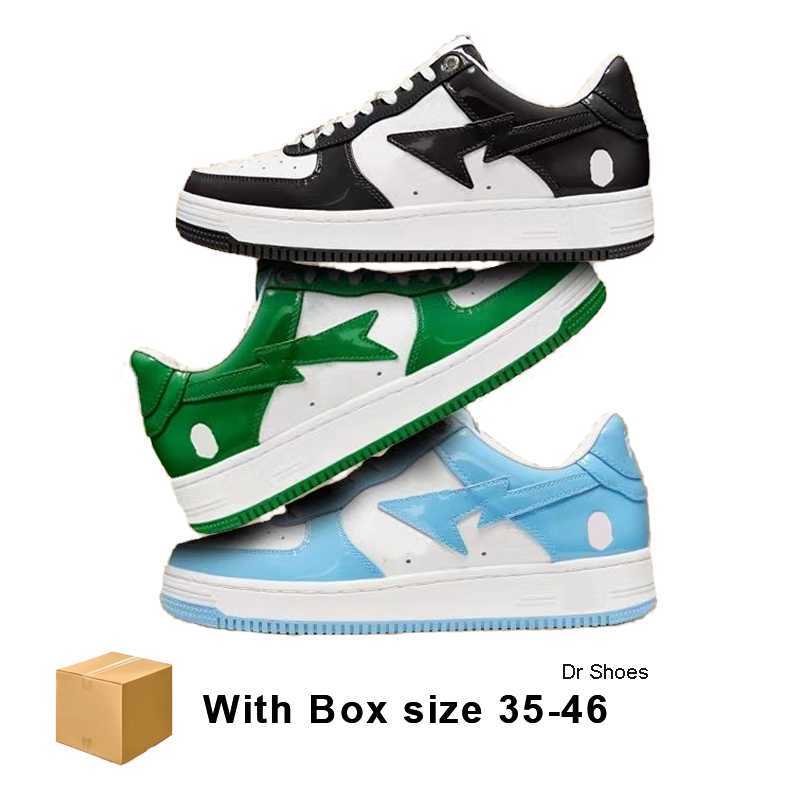 Casual Shoes Bapestas Baped Designer Platform Sneakers Bapesta Sk8 Sta Patent Leather Green Black White Patent Leather thick bottom Sneakers, 33
Casual Shoes Bapestas Baped Designer Platform Sneakers Bapesta Sk8 Sta Patent Leather Green Black White Patent Leather thick bottom Sneakers, 33