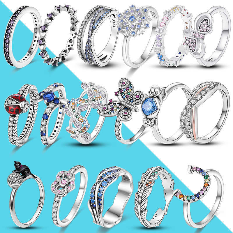 Band Rings 925 Silver Fashion Finger Rings For Women Sparkling CZ Infinite Butterfly Flower Cat Ring Engagement Jewelry Anniversary G230317
Band Rings 925 Silver Fashion Finger Rings For Women Sparkling CZ Infinite Butterfly Flower Cat Ring Engagement Jewelry Anniversary G230317