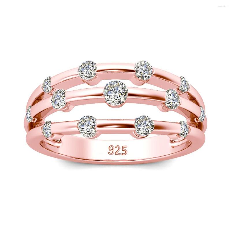 Cluster Rings Moissanite Engagement 13 Stones Eternity Anniversary Wedding Band Sterling Silver Ring For Women Rose Gold Plated
Cluster Rings Moissanite Engagement 13 Stones Eternity Anniversary Wedding Band Sterling Silver Ring For Women Rose Gold Plated