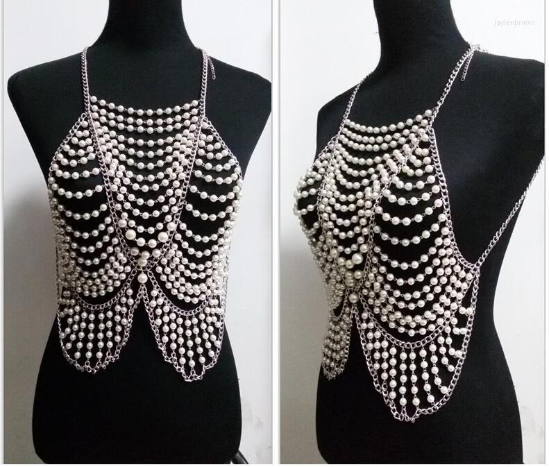 Chains Hollow Out Pearl Vest Camis Top Necklace Strap Jewelry Women Bikini Cover Body Chain Weaving
Chains Hollow Out Pearl Vest Camis Top Necklace Strap Jewelry Women Bikini Cover Body Chain Weaving