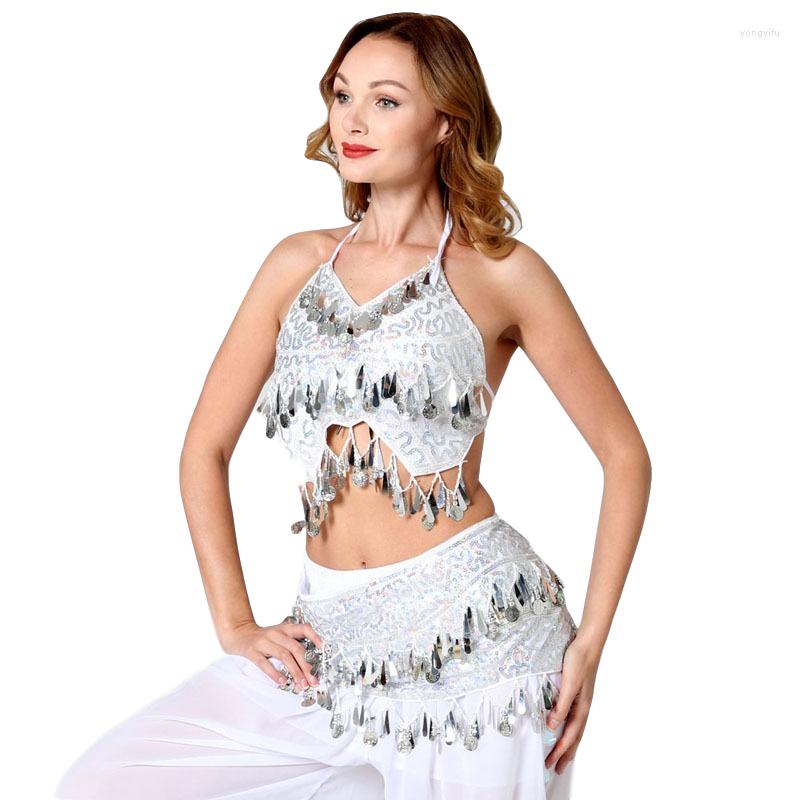 Stage Wear 2023 Ballroom Dance Nightclub Women Belly Costume Set 2 Pieces Top & Hip Scarf Sequins Fringe, Black
Stage Wear 2023 Ballroom Dance Nightclub Women Belly Costume Set 2 Pieces Top & Hip Scarf Sequins Fringe, Black