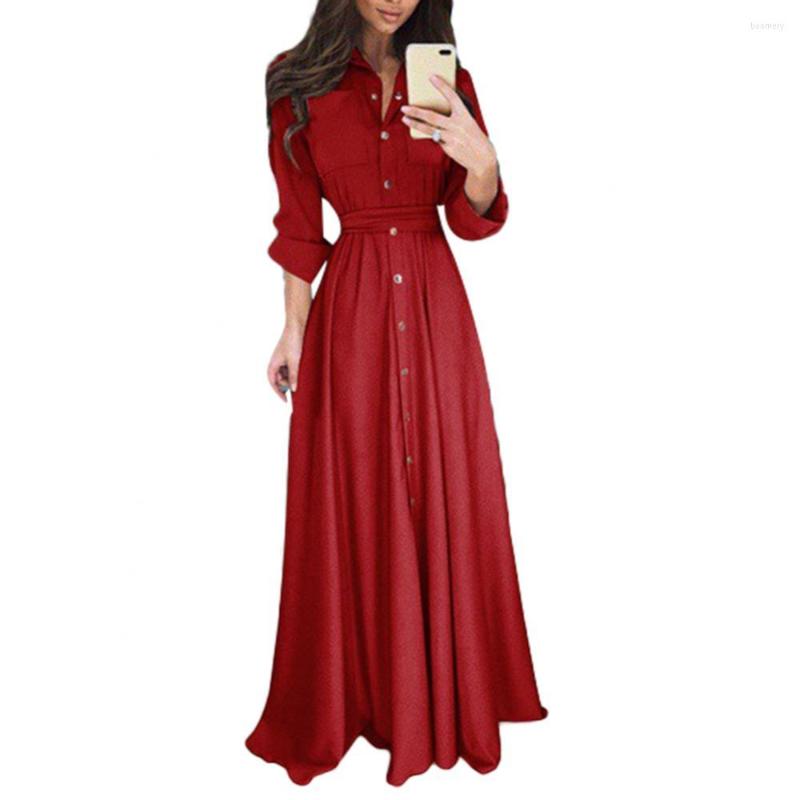 Casual Dresses 2023 Autumn Women Dress Sexy Single-Breasted Long Sleeve Maxi Plus Size 5XL Turn-down Collar Vestidos, Black
Casual Dresses 2023 Autumn Women Dress Sexy Single-Breasted Long Sleeve Maxi Plus Size 5XL Turn-down Collar Vestidos, Black
