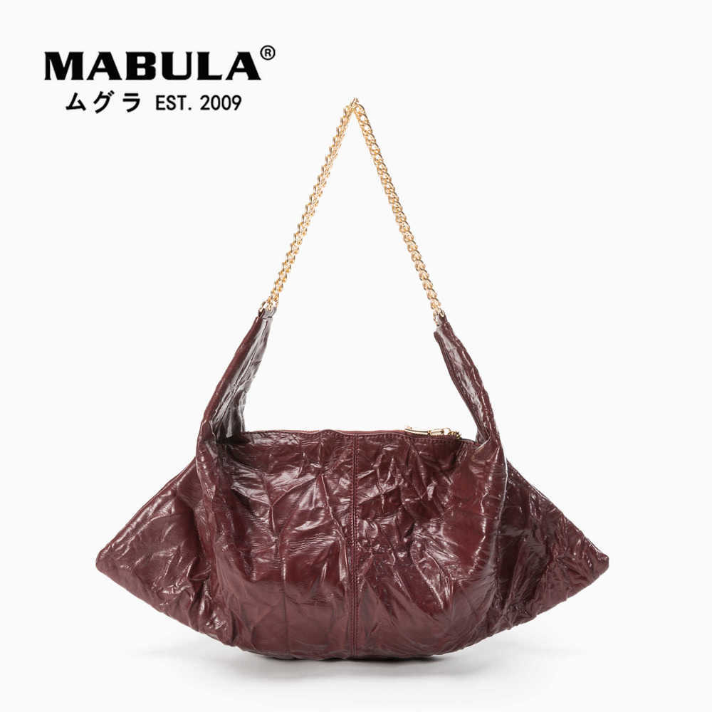 Dumpling Shape PU Leather Women Shoulder Bag with Metal Chain Retro Ruched Design Hobo Purse Trend Tote Satchel Handbag 230315
Dumpling Shape PU Leather Women Shoulder Bag with Metal Chain Retro Ruched Design Hobo Purse Trend Tote Satchel Handbag 230315