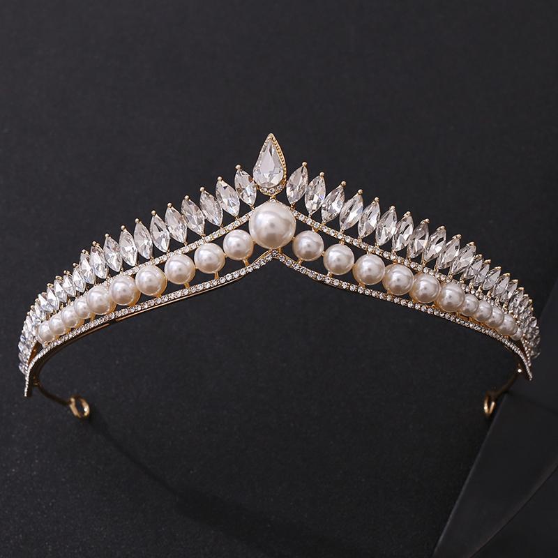 Hair Clips & Barrettes Bride Rhinestone Crystal Pearl Crown Accessories Wedding Birthday Jewelry Headdress Decoration Ornament For Female
Hair Clips & Barrettes Bride Rhinestone Crystal Pearl Crown Accessories Wedding Birthday Jewelry Headdress Decoration Ornament For Female