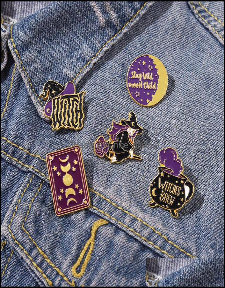 Pins Brooches Exaggerated Funny Magic Potion Hat Metal Paint Brooch Retro Punk Style Little Witch Geometric Shape Badge Pin Jewelr9512928
Pins Brooches Exaggerated Funny Magic Potion Hat Metal Paint Brooch Retro Punk Style Little Witch Geometric Shape Badge Pin Jewelr9512928