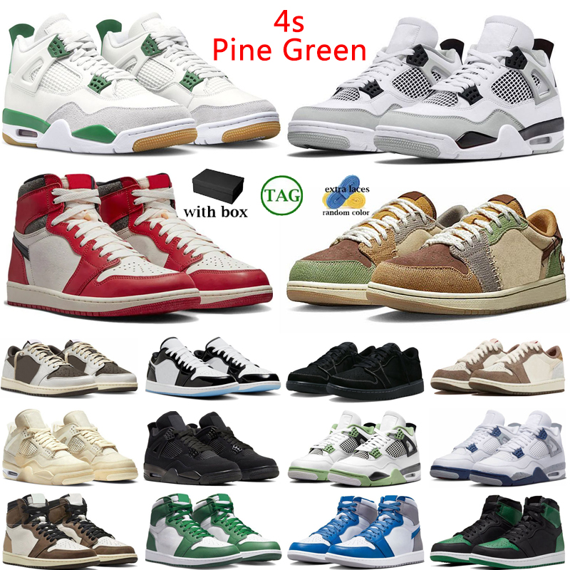 OG With box Jumpman 4s 1s basketball shoes men women 4 Seafoam Pine Green Military Black Cat low 1 Lost Found True Blue Voodoo Concord Reverse
OG With box Jumpman 4s 1s basketball shoes men women 4 Seafoam Pine Green Military Black Cat low 1 Lost Found True Blue Voodoo Concord Reverse