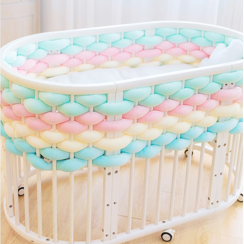 s The Bed iswound with woven Braid Knot Pillow Cushion Bumper for Infant Bebe Crib Protector Cot Bumper Room Decor 230316, Purple
s The Bed iswound with woven Braid Knot Pillow Cushion Bumper for Infant Bebe Crib Protector Cot Bumper Room Decor 230316, Purple