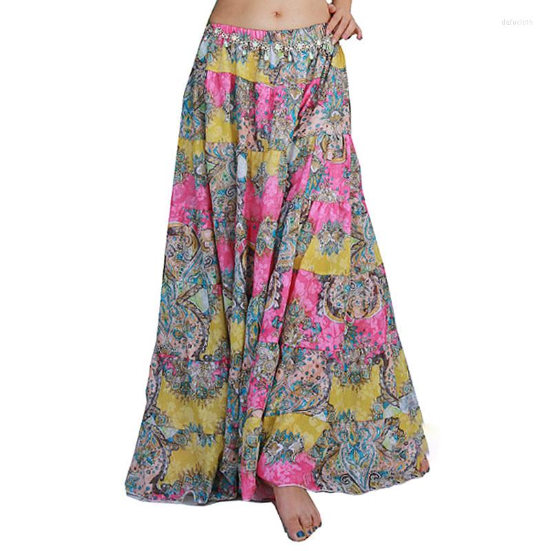 Stage Wear Tribal Belly Dance Performance Gypsy Clothes Bohemia Floral Skirt Women Linen Skirts, Blue floral pattern
Stage Wear Tribal Belly Dance Performance Gypsy Clothes Bohemia Floral Skirt Women Linen Skirts, Blue floral pattern