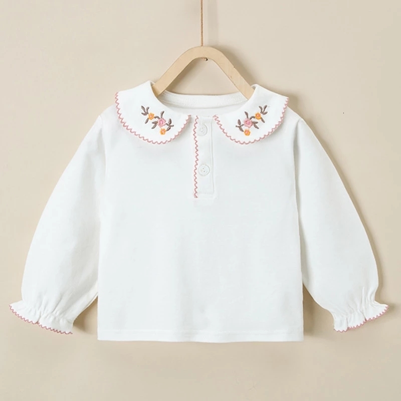Kids Shirts Baby Girl Long Sleeve Lapel Embroidery Flowers Autumn Girls T Shirts Spring Cotton Baby Girls T-Shirt Toddler Shirts 230317, K3993 pink
Kids Shirts Baby Girl Long Sleeve Lapel Embroidery Flowers Autumn Girls T Shirts Spring Cotton Baby Girls T-Shirt Toddler Shirts 230317, K3993 pink