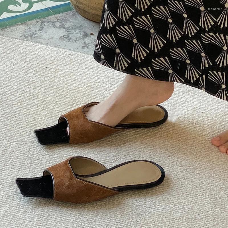 Slippers Peep Toe For Women Suede Color-Blocking Summer Square Flat Bottom Sandals Ladies Retro Roman Shoes, Coffee
Slippers Peep Toe For Women Suede Color-Blocking Summer Square Flat Bottom Sandals Ladies Retro Roman Shoes, Coffee