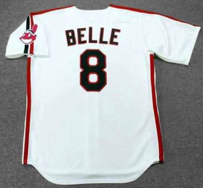 RICKY VAUGHN ALBERT BELLE Cleveland Throwback Baseball Jersey JIM THOME JOE CHARBONEAU HAYES KENNY LOFTON PEDRO CERRANO OMAR VIZQUEL CORY SNYDER ROGER