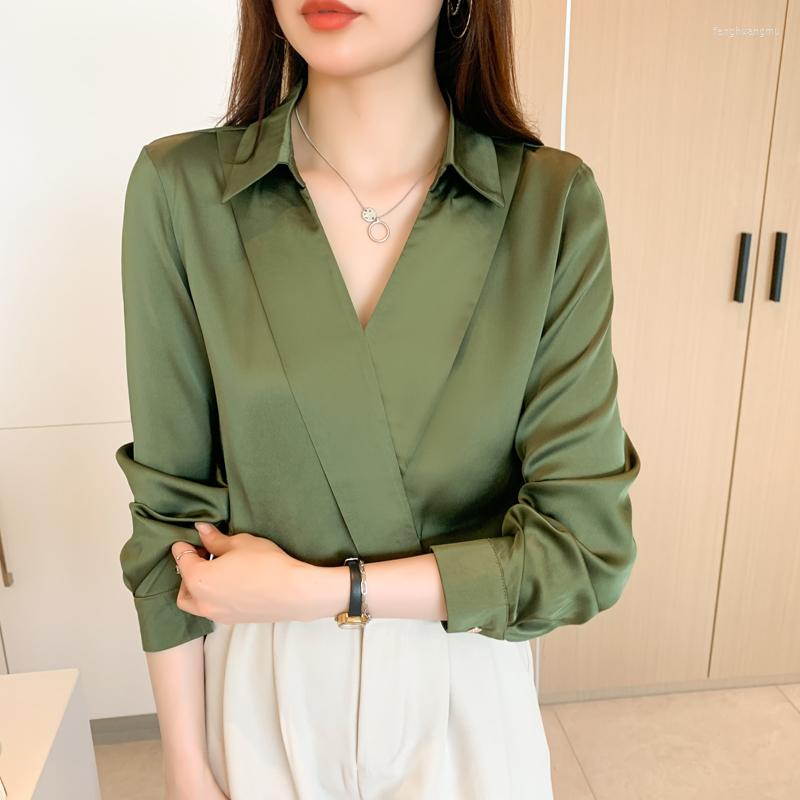 Women' Blouses Chikichi Satin Blouse For Women 2023 Autumn Women' V-Neck Solid Chiffon Shirt Top Long Sleeve Ladies Tops Elegant, Green
Women' Blouses Chikichi Satin Blouse For Women 2023 Autumn Women' V-Neck Solid Chiffon Shirt Top Long Sleeve Ladies Tops Elegant, Green
