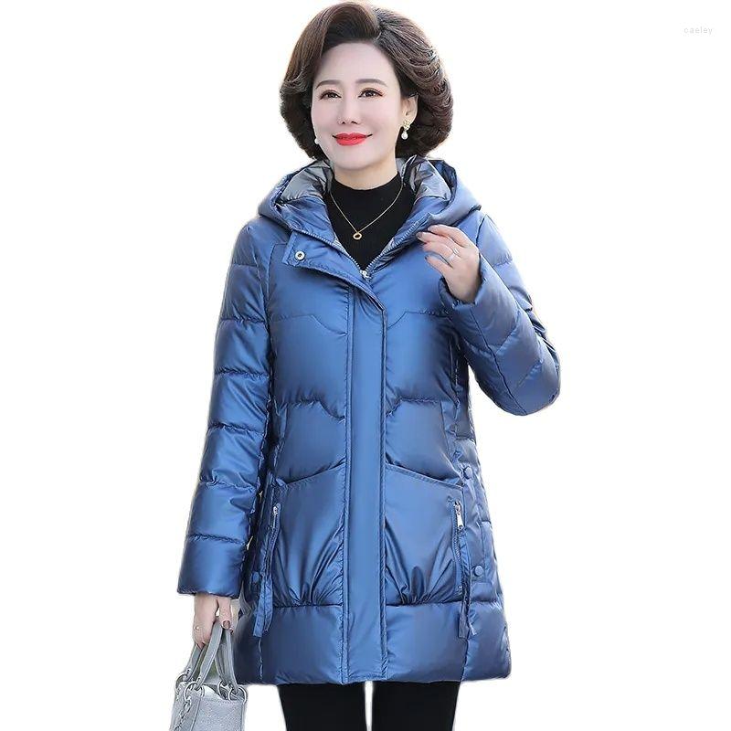 Women's Trench Coats Middle-Aged Mother Coat Bright Noodle Waived Wash Medium Longdown Cotton Winter Hooded Keep Warm Loose Fashion Women, Black
Women's Trench Coats Middle-Aged Mother Coat Bright Noodle Waived Wash Medium Longdown Cotton Winter Hooded Keep Warm Loose Fashion Women, Black