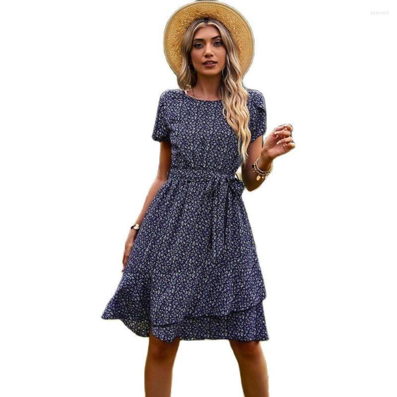 Casual Dresses Fashion Short Sleeve Beach Boho For Women Robe Femme 2023 Vintage Floral Print Summer Woman Dress Lace Up Clothes, Brown
Casual Dresses Fashion Short Sleeve Beach Boho For Women Robe Femme 2023 Vintage Floral Print Summer Woman Dress Lace Up Clothes, Brown