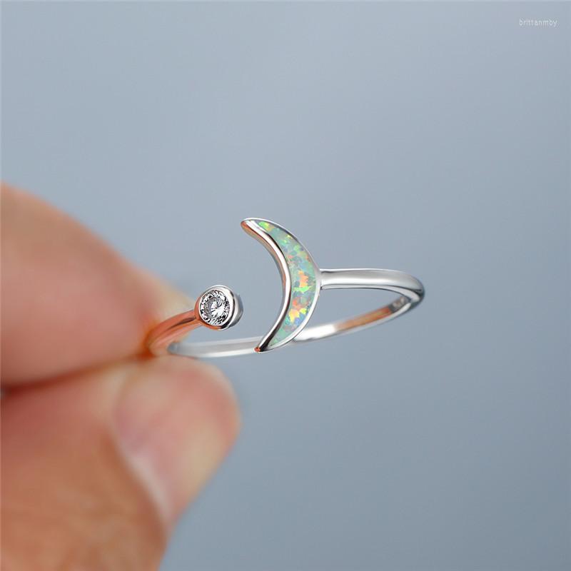 Wedding Rings Minimalist Female Opal Stone Adjustable Ring Cute Silver Color For Women Charm Moon Thin Engagement
Wedding Rings Minimalist Female Opal Stone Adjustable Ring Cute Silver Color For Women Charm Moon Thin Engagement