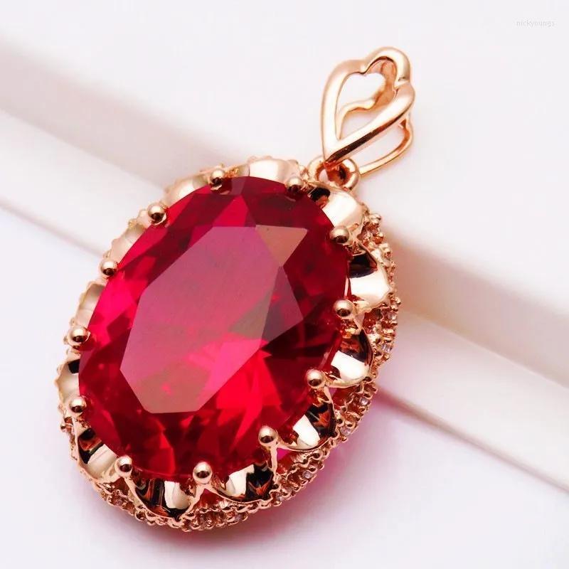 Chains Luxury Ruby Neckalce For Woman585 Purple Gold Plated 14K Rose Product Pendant Wedding Gift Engagement Jewelry
Chains Luxury Ruby Neckalce For Woman585 Purple Gold Plated 14K Rose Product Pendant Wedding Gift Engagement Jewelry
