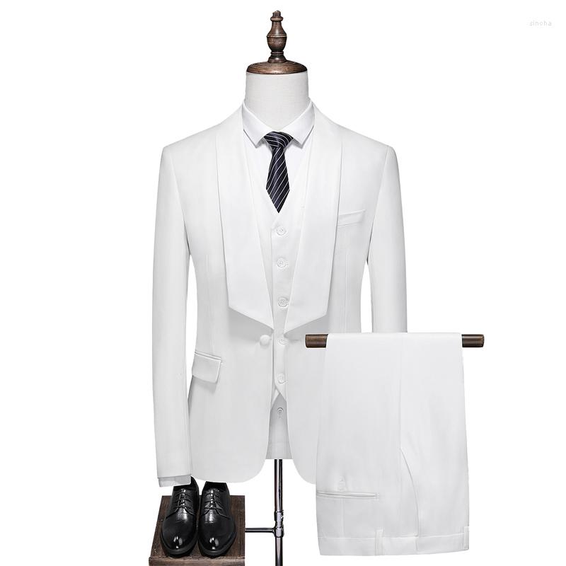 Men's Suits Classic Three-piece Men Black And White Suit Jacket Autumn Winter Business Luxury Wedding Man Vest Trousers
Men's Suits Classic Three-piece Men Black And White Suit Jacket Autumn Winter Business Luxury Wedding Man Vest Trousers