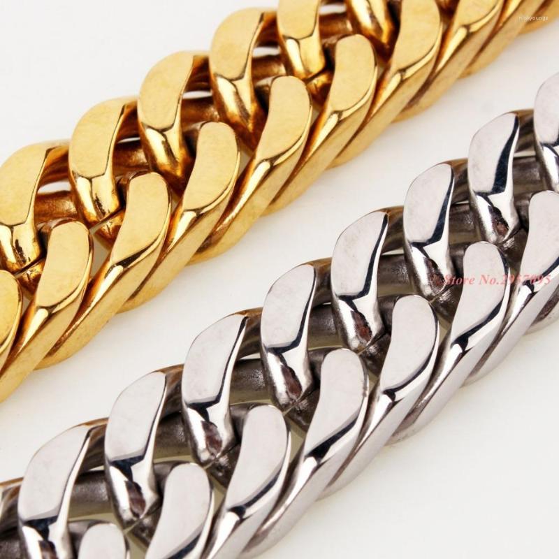 Chains 17mm 7-40 Inch Mens Boys Silver Gold Color Curb Link Necklace Stainless Steel Chain Wholesale Price
Chains 17mm 7-40 Inch Mens Boys Silver Gold Color Curb Link Necklace Stainless Steel Chain Wholesale Price