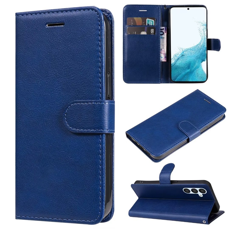 Plain PU Leather Wallet Cases For Samsung A34 A54 A24 5G A04E Motorola Moto G73 G13 G23 G53 E13 Flip Cover Credit ID Card Slot Business Mobile Phone P