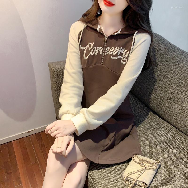 Casual Dresses A-line Skirt Autumn Women' Clothing In 2023 The Stitching Design Fleece Zipper Niche Dress, Black
Casual Dresses A-line Skirt Autumn Women' Clothing In 2023 The Stitching Design Fleece Zipper Niche Dress, Black