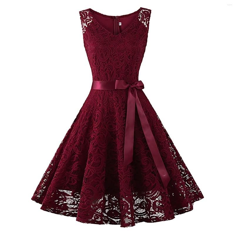 Casual Dresses Womens Sleeveless Formal Ladies Wedding Bridesmaid Lace Long Dress Petite
Casual Dresses Womens Sleeveless Formal Ladies Wedding Bridesmaid Lace Long Dress Petite