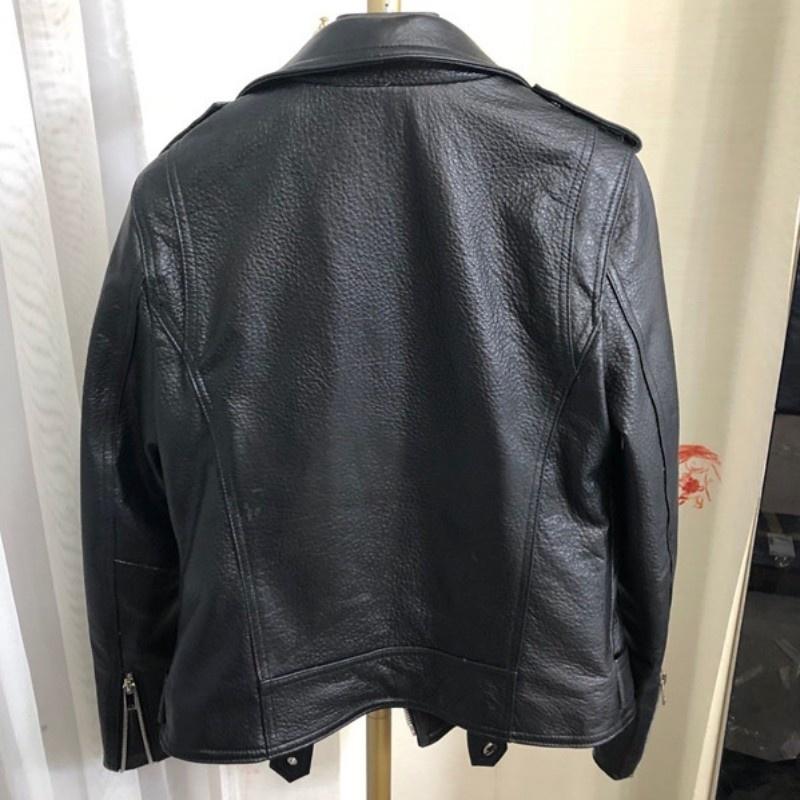 Women' Leather & Faux Rivets Punk Motorcycle Biker Jacket Women Spring Autumn Genuine Sheepskin Coat Zipper Lapel Street Casual Outerwear, Black
Women' Leather & Faux Rivets Punk Motorcycle Biker Jacket Women Spring Autumn Genuine Sheepskin Coat Zipper Lapel Street Casual Outerwear, Black