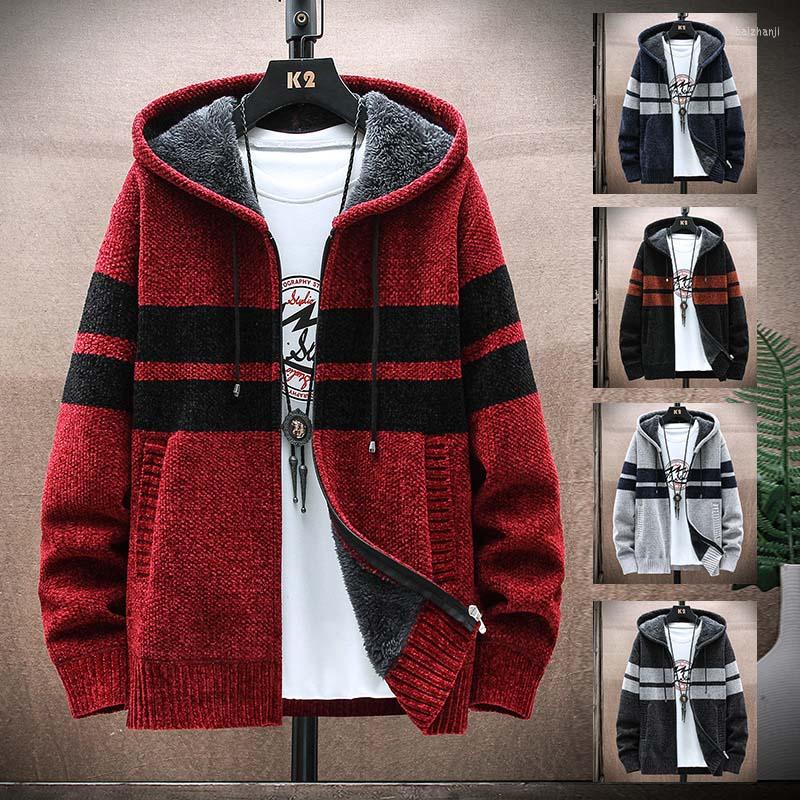 Men's Sweaters 2023 Spring Mens Hooded Cardigan Jumpers Striped Sweater Coat Thick Fleece Warm Zipper Wool Men Knitted Chenille MXY115, Navy
Men's Sweaters 2023 Spring Mens Hooded Cardigan Jumpers Striped Sweater Coat Thick Fleece Warm Zipper Wool Men Knitted Chenille MXY115, Navy