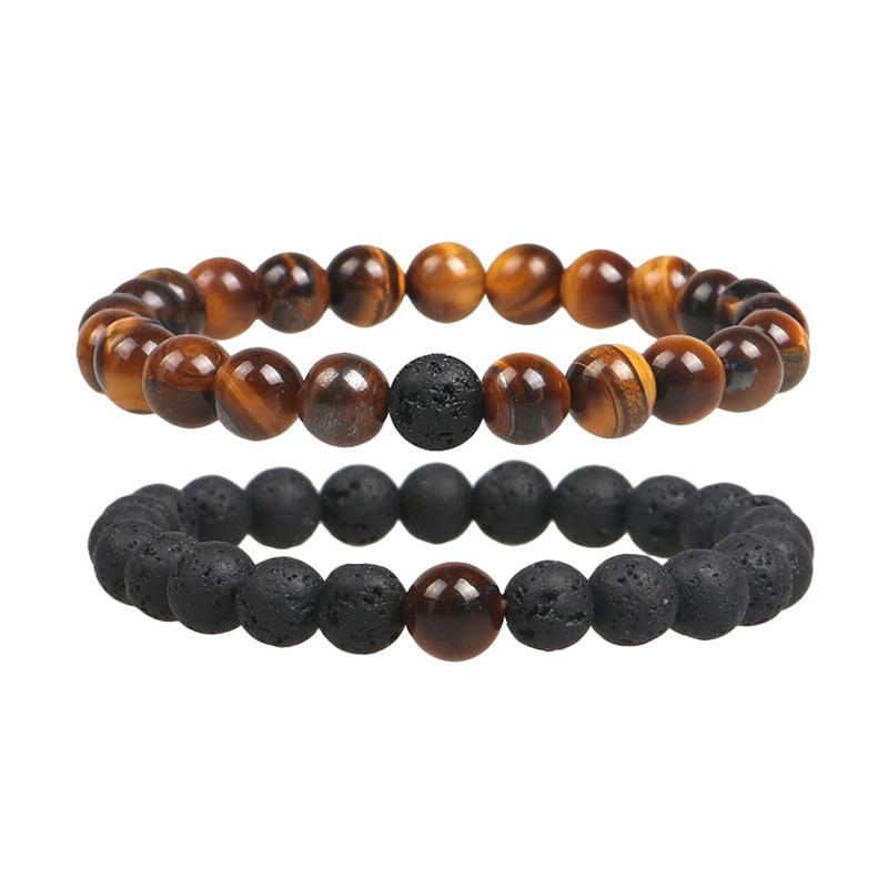 Strand Beaded Strands Classic 2pcs/ Set Stone Bracelet Men 2023 Handmade Lava Tiger Eye Bead For Jewelry Gift
Strand Beaded Strands Classic 2pcs/ Set Stone Bracelet Men 2023 Handmade Lava Tiger Eye Bead For Jewelry Gift