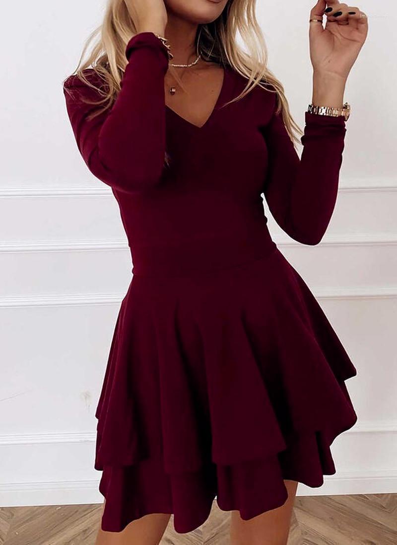 Casual Dresses Elegant V-Neck Ruffles Mini Dress Women Solid Colors Long Sleeve Commute Sheath Autumn Winter Office Lady Clothing, Green
Casual Dresses Elegant V-Neck Ruffles Mini Dress Women Solid Colors Long Sleeve Commute Sheath Autumn Winter Office Lady Clothing, Green