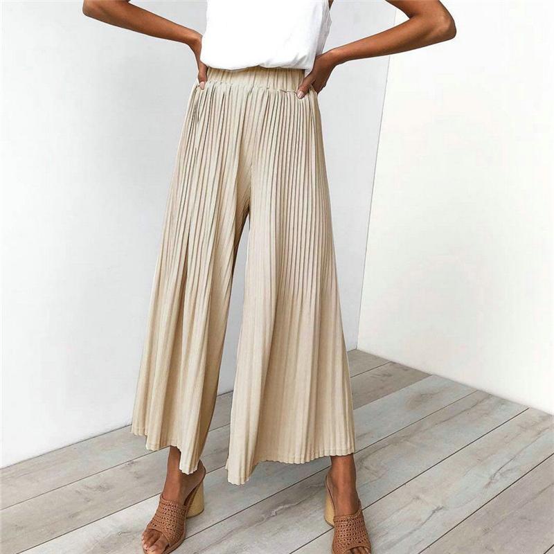 Women's Pants & Capris 2023 Nw Summer Women High Waist Pleated Loose Wide Leg Flare Female Long Ruffled Side Casual Trouser Femme, Khaki
Women's Pants & Capris 2023 Nw Summer Women High Waist Pleated Loose Wide Leg Flare Female Long Ruffled Side Casual Trouser Femme, Khaki