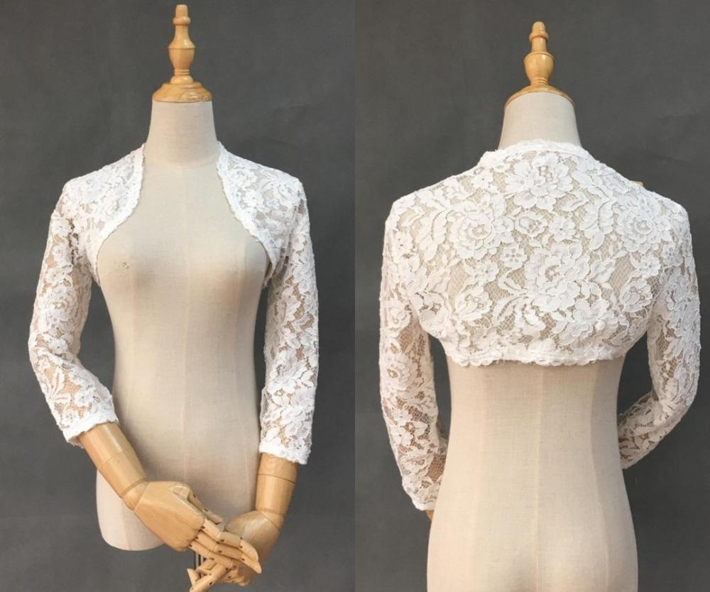 High Quality Lace Wedding Bridal Jackets Bolero 34 Long Sleeves Wrap For Wedding Dress Gowns Plus size4072454, Black
High Quality Lace Wedding Bridal Jackets Bolero 34 Long Sleeves Wrap For Wedding Dress Gowns Plus size4072454, Black