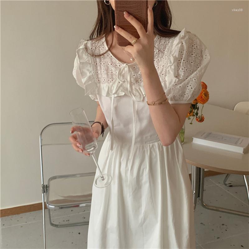 Casual Dresses Alien Kitty 2023 Summer White Women Lace Gentle Long French Retro Loose Beach Solid Chic Elegant Vestidos
Casual Dresses Alien Kitty 2023 Summer White Women Lace Gentle Long French Retro Loose Beach Solid Chic Elegant Vestidos
