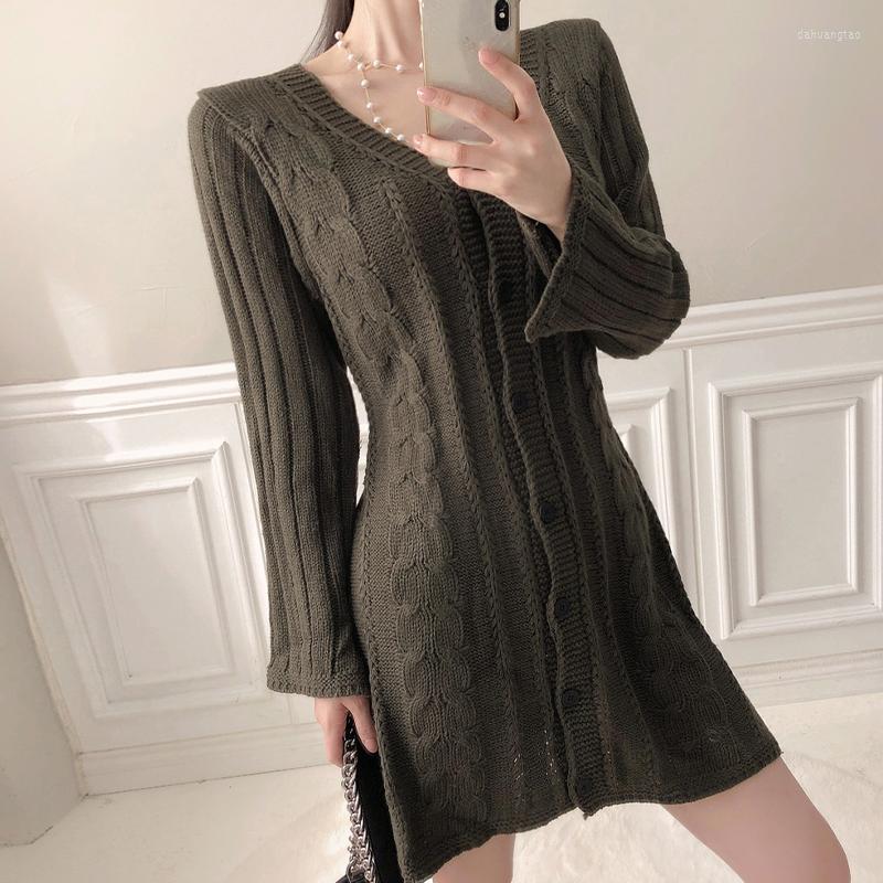 Casual Dresses WTIANYUW 2023 Autumn V Neck Single Breasted Jersey Dress Knitted Sweaters Women Elegant Slim Fashion Flare Sleeve Mini, Gray
Casual Dresses WTIANYUW 2023 Autumn V Neck Single Breasted Jersey Dress Knitted Sweaters Women Elegant Slim Fashion Flare Sleeve Mini, Gray
