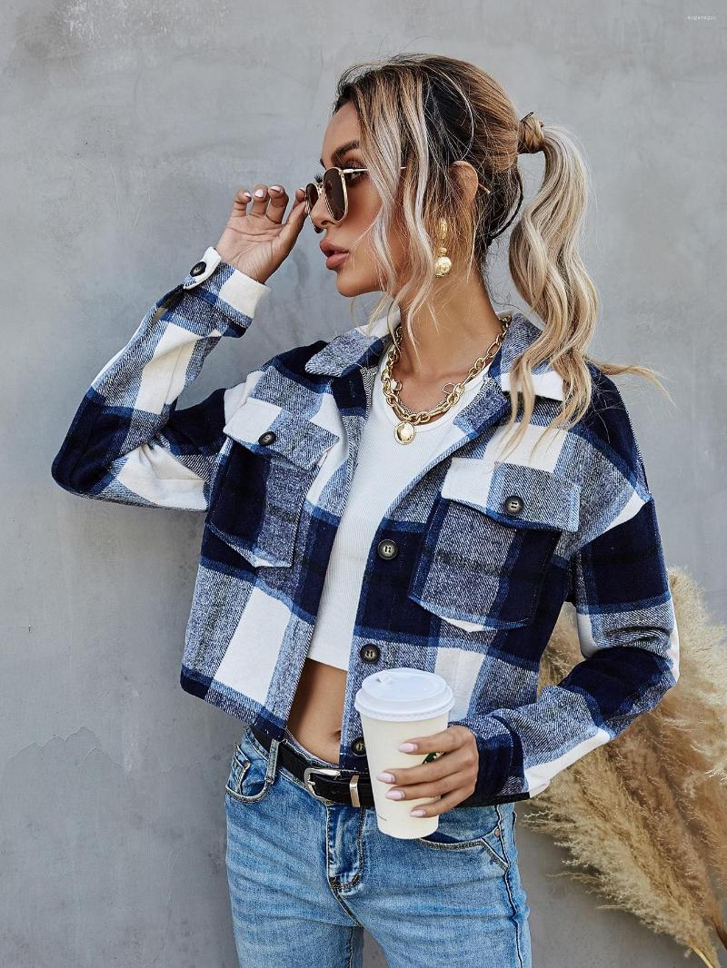 Women's Blouses Plaid Women Shirts Jacket Spring 2023 Fashion Casual Pocket Button Front Long Sleeve Collar Single Breasted Regular Fit, Blue
Women's Blouses Plaid Women Shirts Jacket Spring 2023 Fashion Casual Pocket Button Front Long Sleeve Collar Single Breasted Regular Fit, Blue