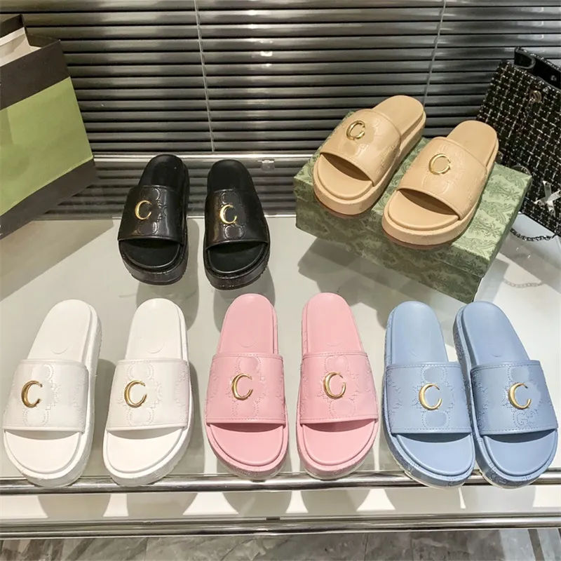2023 Designer Women Sandals Men Slide With Super Double Letters Pattern Rubber Leather Embroidery Waterproof Platform Interlocking Buckle Type Slippers 35-45, 29
2023 Designer Women Sandals Men Slide With Super Double Letters Pattern Rubber Leather Embroidery Waterproof Platform Interlocking Buckle Type Slippers 35-45, 29