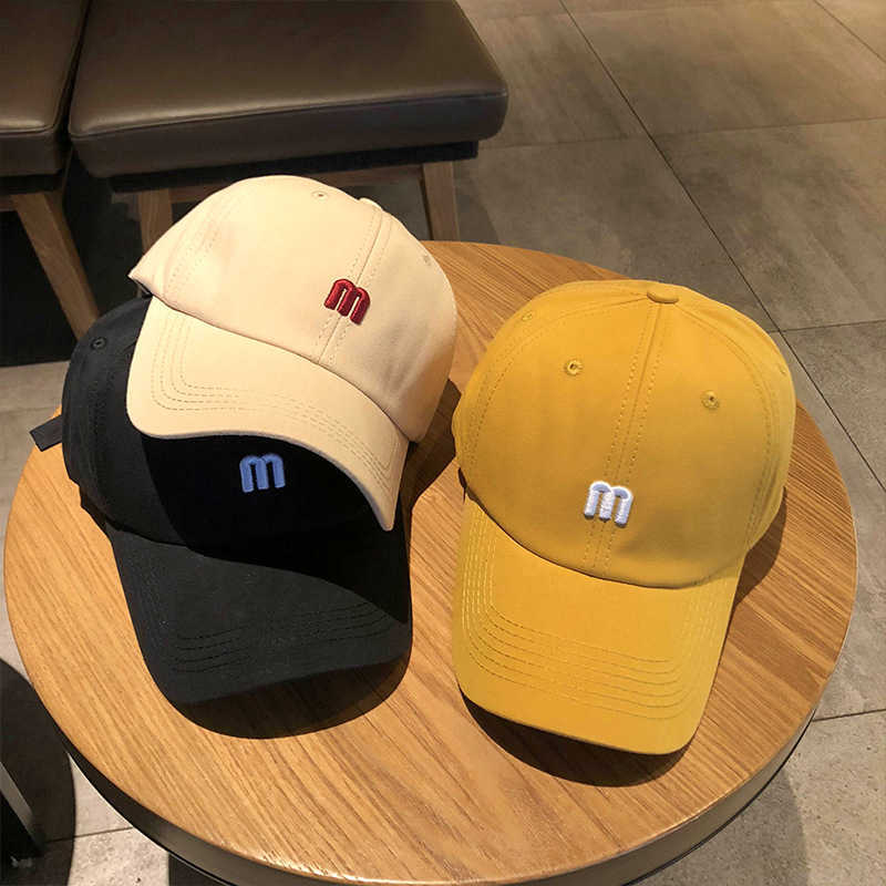 Summer Hats Caps Men's Women's Ins Hat Women's summer fashion simple m letter Embroidered Baseball Cap men's versatile curved brim sun visor cap Korean cap, Yellow
Summer Hats Caps Men's Women's Ins Hat Women's summer fashion simple m letter Embroidered Baseball Cap men's versatile curved brim sun visor cap Korean cap, Yellow